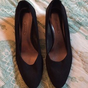 Black Wedge Heel Shoes